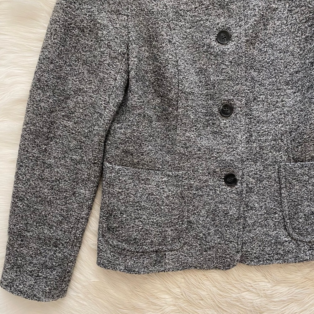 Talbots Gray Wool Blend Blazer Jacket - Picture 3 of 6